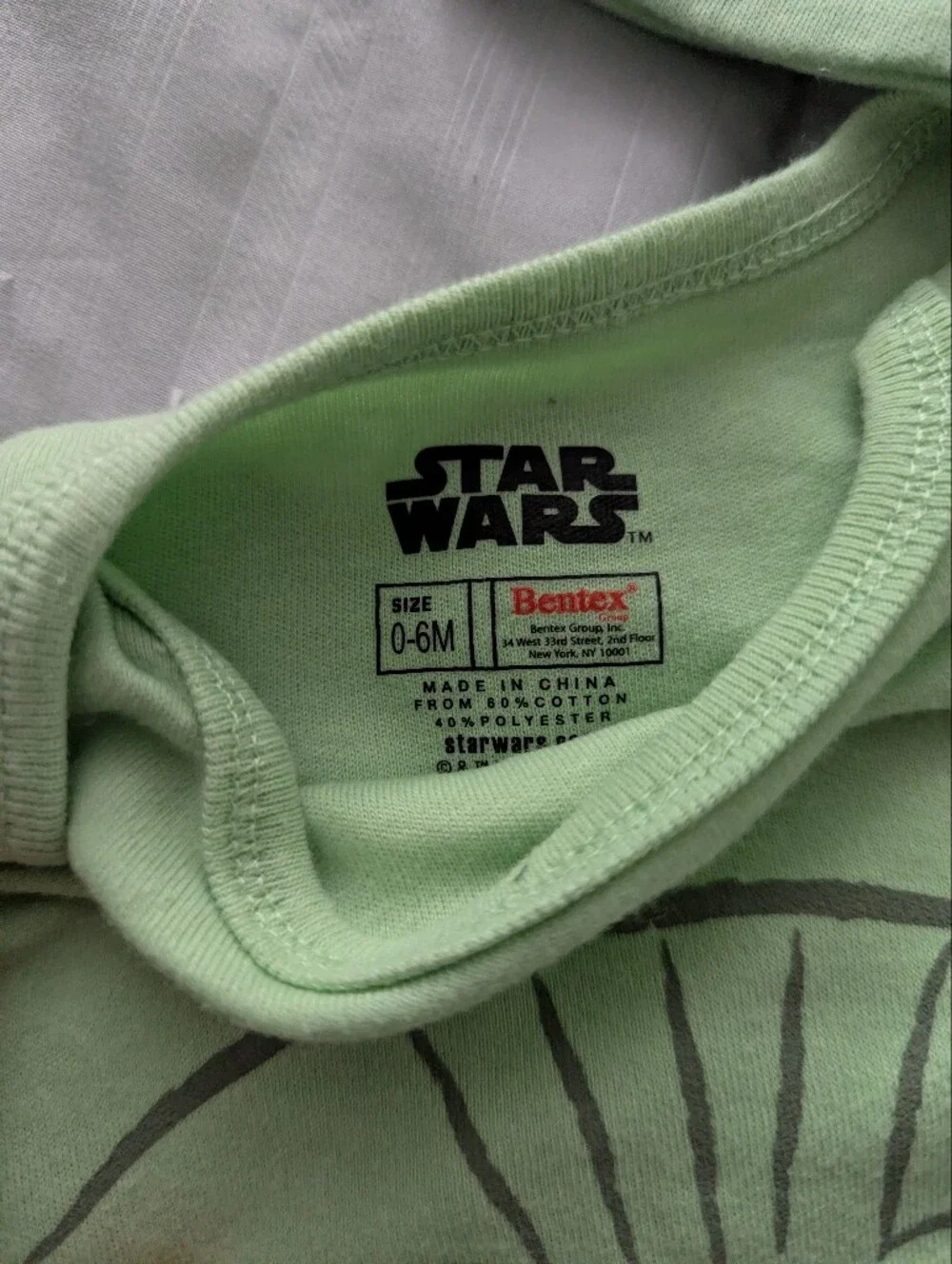 Green Baby Grogu Sleep Gown  with Ear Hat
